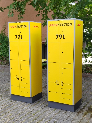 Schliefachschrnke als DHL-Packstation