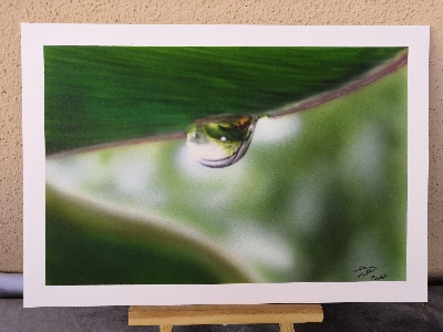 Wassertropfen - 35 x 35 cm