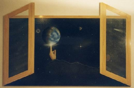 Fenster mit "Ausblick" - ca. 100 x 120 cm